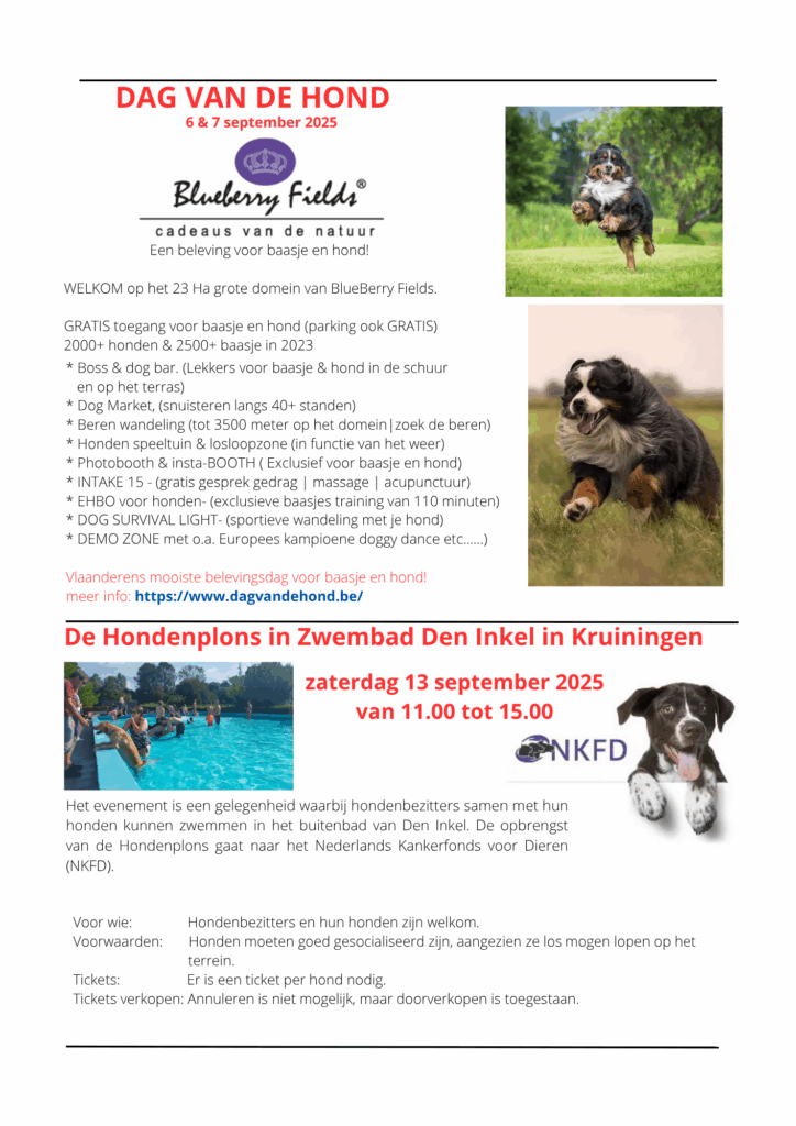 Evenementenagenda BernerSennen 3