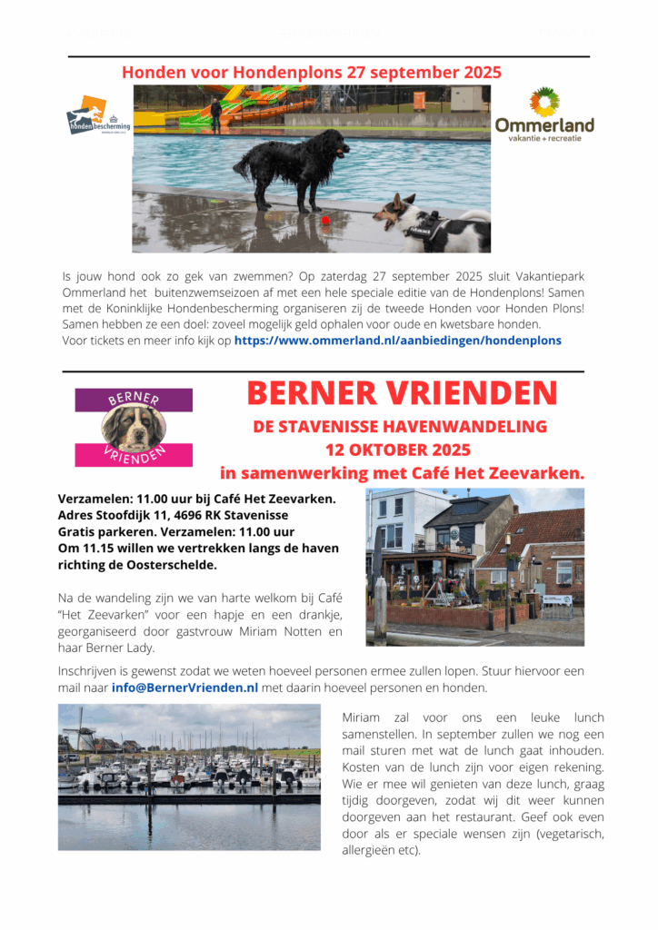 Evenementenagenda BernerSennen 4